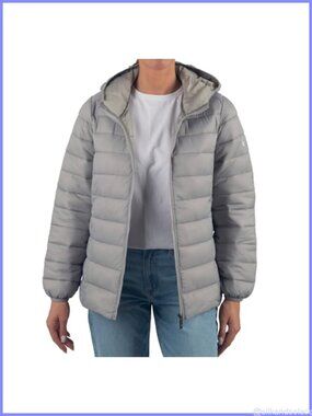 Women's Hooded Puffer Jacket Water-Resistant Packable Winter Coat